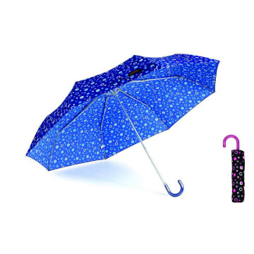 Pompon 3 Fold Manual Aluminium Light Umbrella (YS-3FM21083946R)